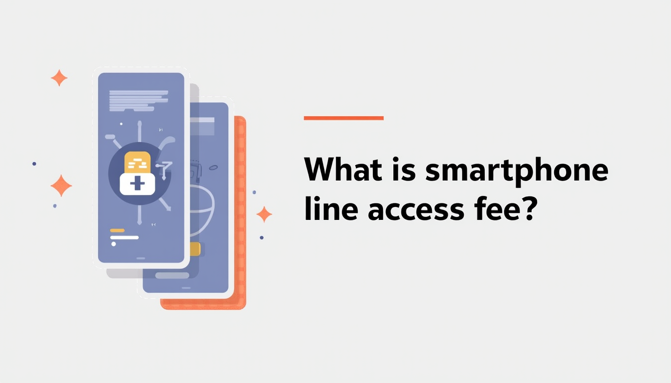 What is smartphone line access fee? features cover and new plans